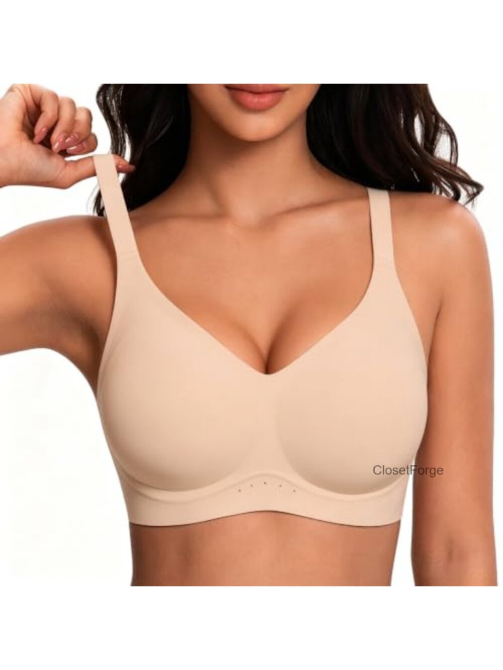 Wireless Full Coverage Push Up Seamless Jelly Bra Adjustable Wirefree